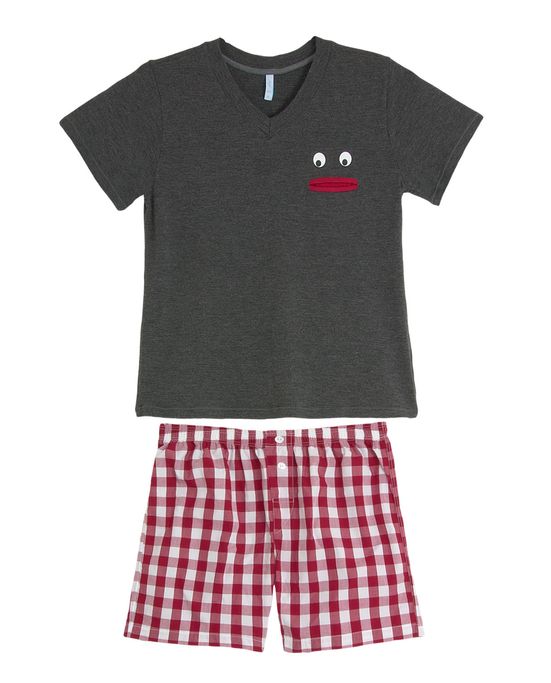 Pijama-Infantil-Masculino-Joge-Curto-Viscolycra-Boca
