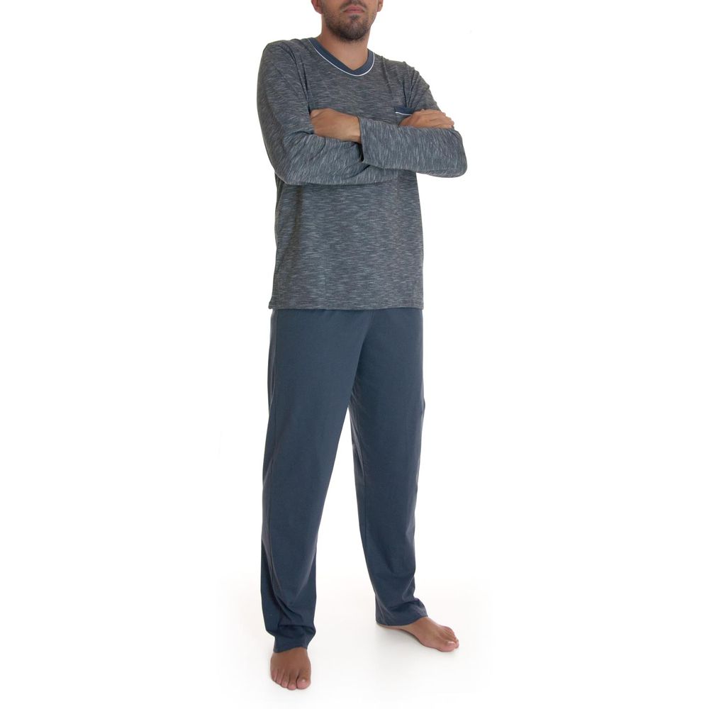Pijama-Masculino-Recco-Longo-Mescla