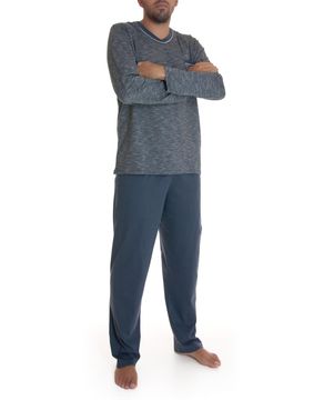 Pijama-Masculino-Recco-Longo-Mescla