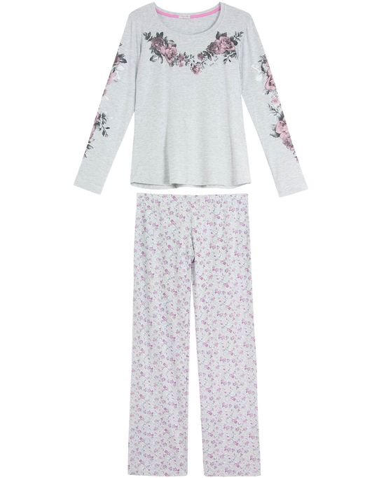 Pijama-Feminino-Any-Any-Longo-Viscolycra-Floral