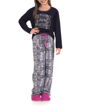 Pijama-Infantil-Feminino-Lua-Encantada-Longo