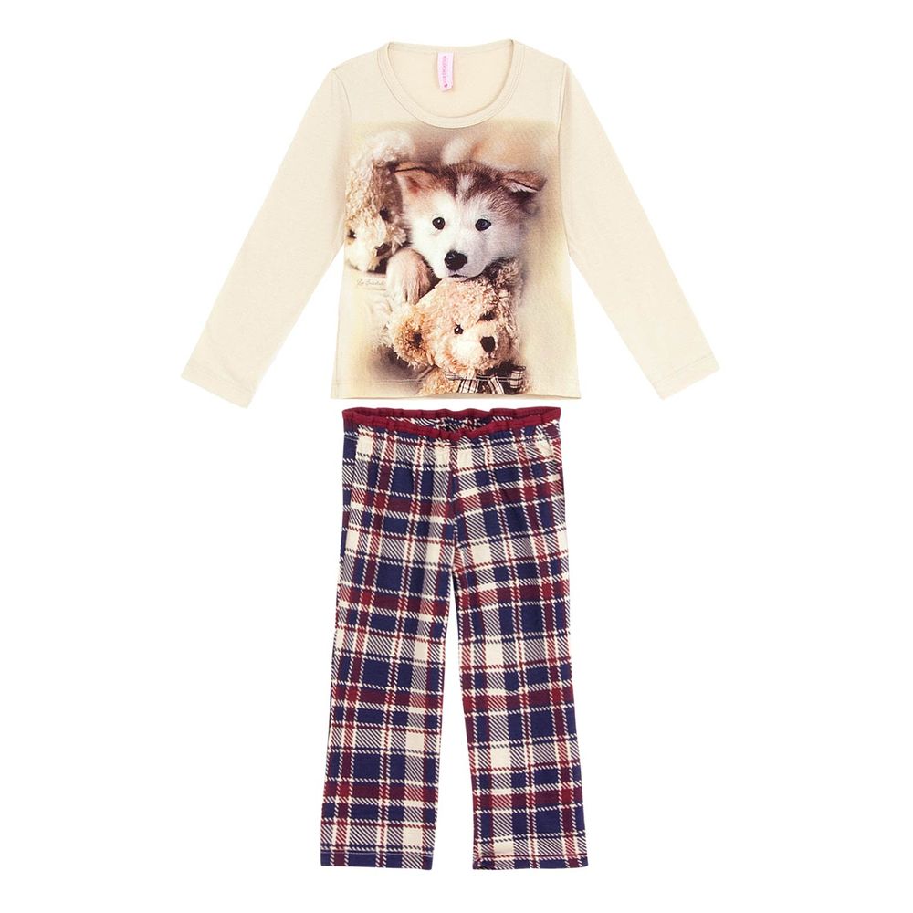 Pijama-Infantil-Feminino-Lua-Encantada-Longo-Malha