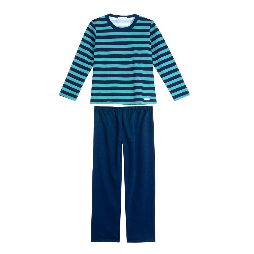 Pijama-Infantil-Masculino-Lua-Cheia-Flanelado-Listras