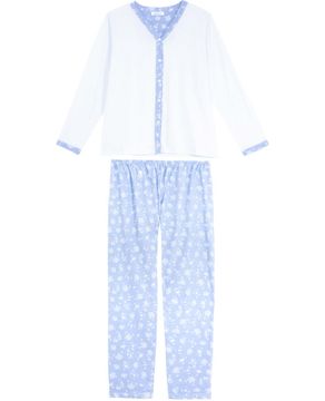 Pijama-Plus-Size-Feminino-Lua-Cheia-Longo-Aberto