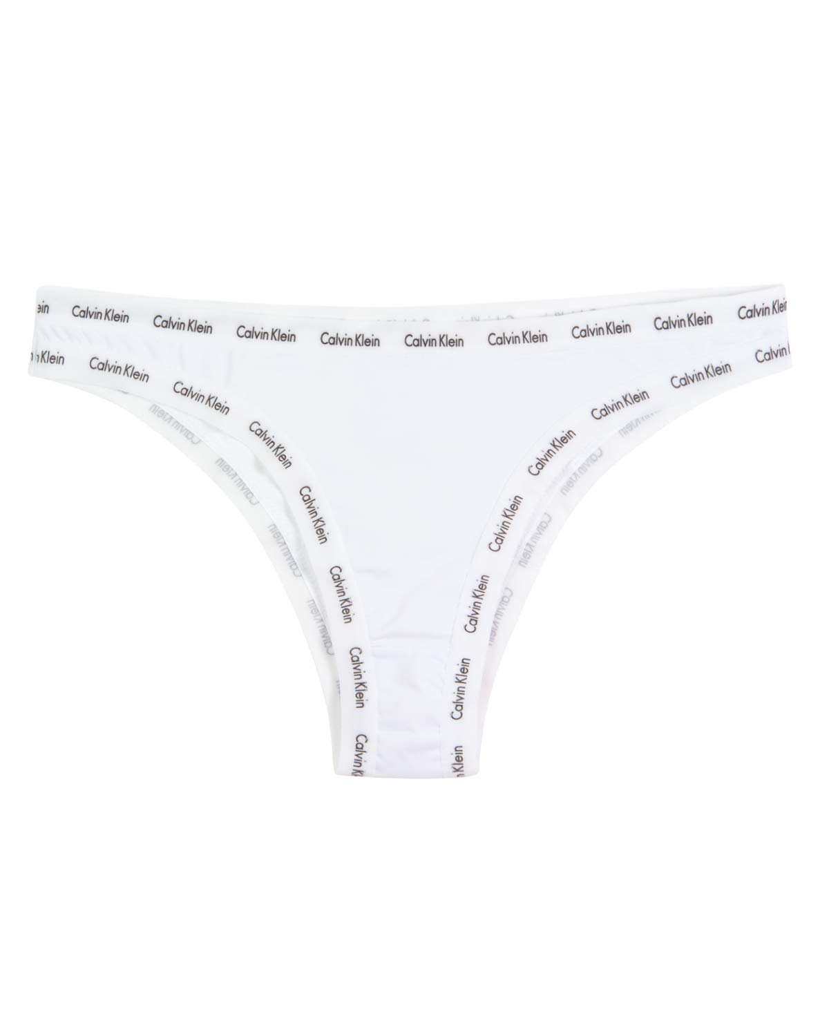 Calcinha Calvin Klein Underwear Tanga Tailored Logo Branca