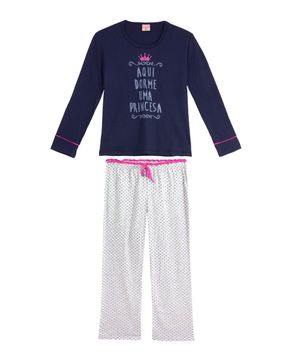 Pijama-Infantil-Feminino-Lua-Encantada-Longo-Princesa