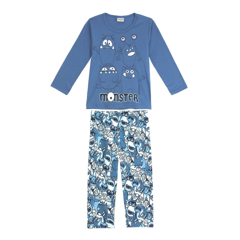 Pijama-Infantil-Masculino-Lua-Encantada-Monstros
