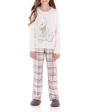 Pijama-Infantil-Feminino-Lua-Encantada-Longo-Urso