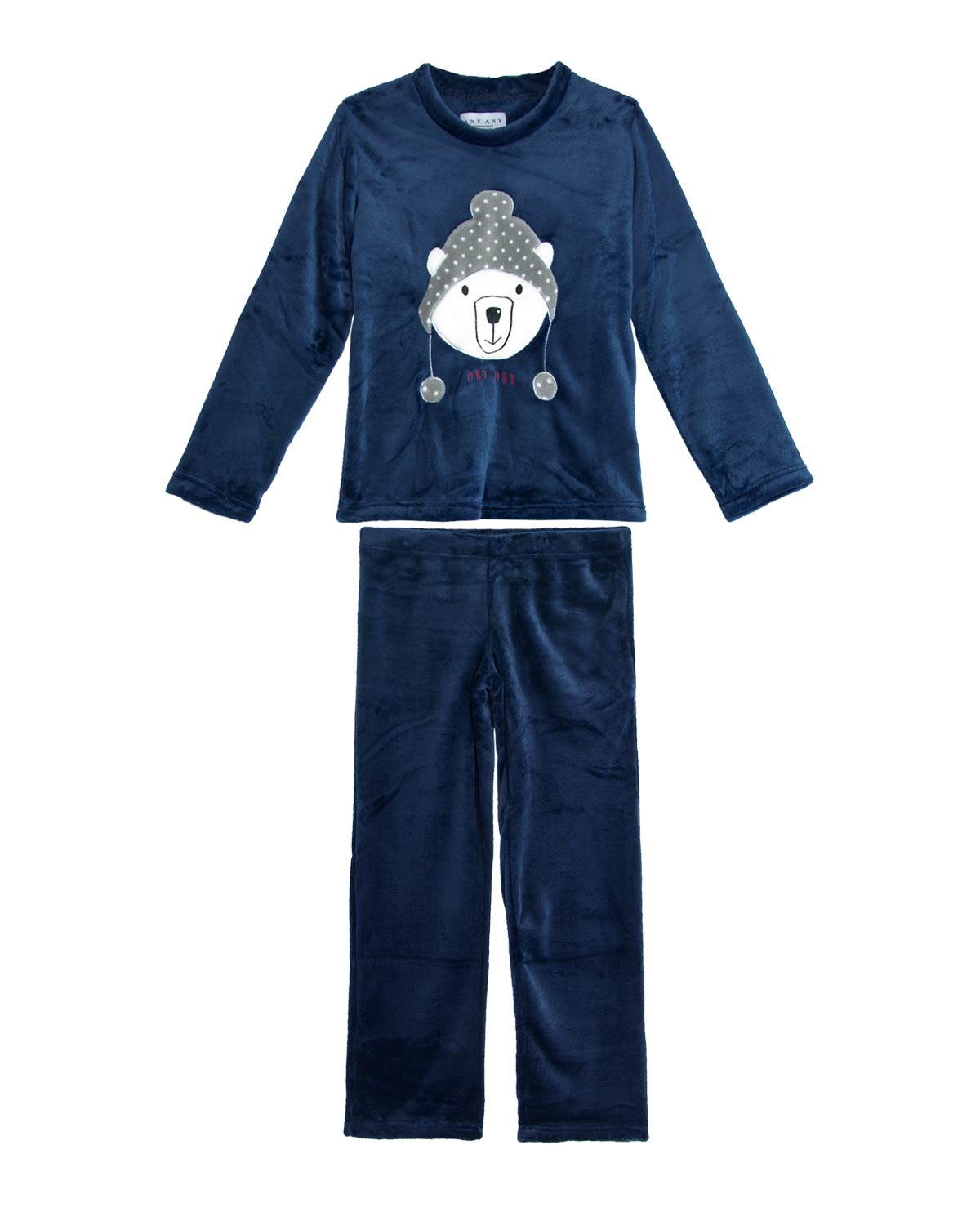 Butcher Children Center Measurement Pijama Infantil Any Any Longo Soft Urso Polar | Pijama Online - PijamaOnline