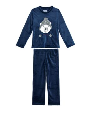 Pijama-Infantil-Any-Any-Longo-Soft-Urso-Polar