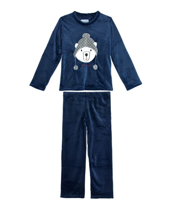 Pijama-Infantil-Any-Any-Longo-Soft-Urso-Polar
