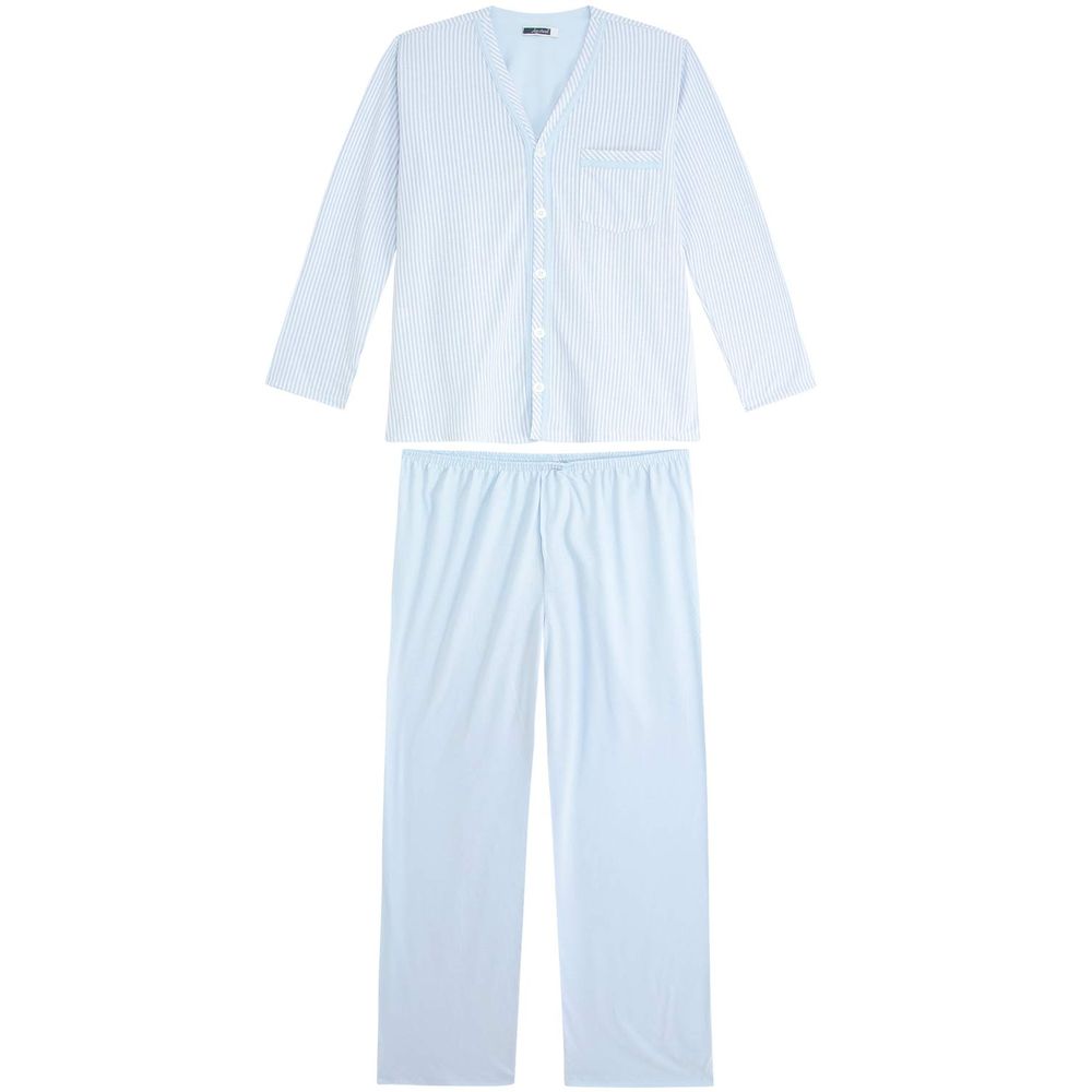 Pijama-Plus-Size-Masculino-Lua-Cheia-Longo-Aberto