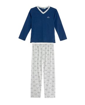 Pijama-Infantil-Masculino-Lua-Cheia-Calca-Fones