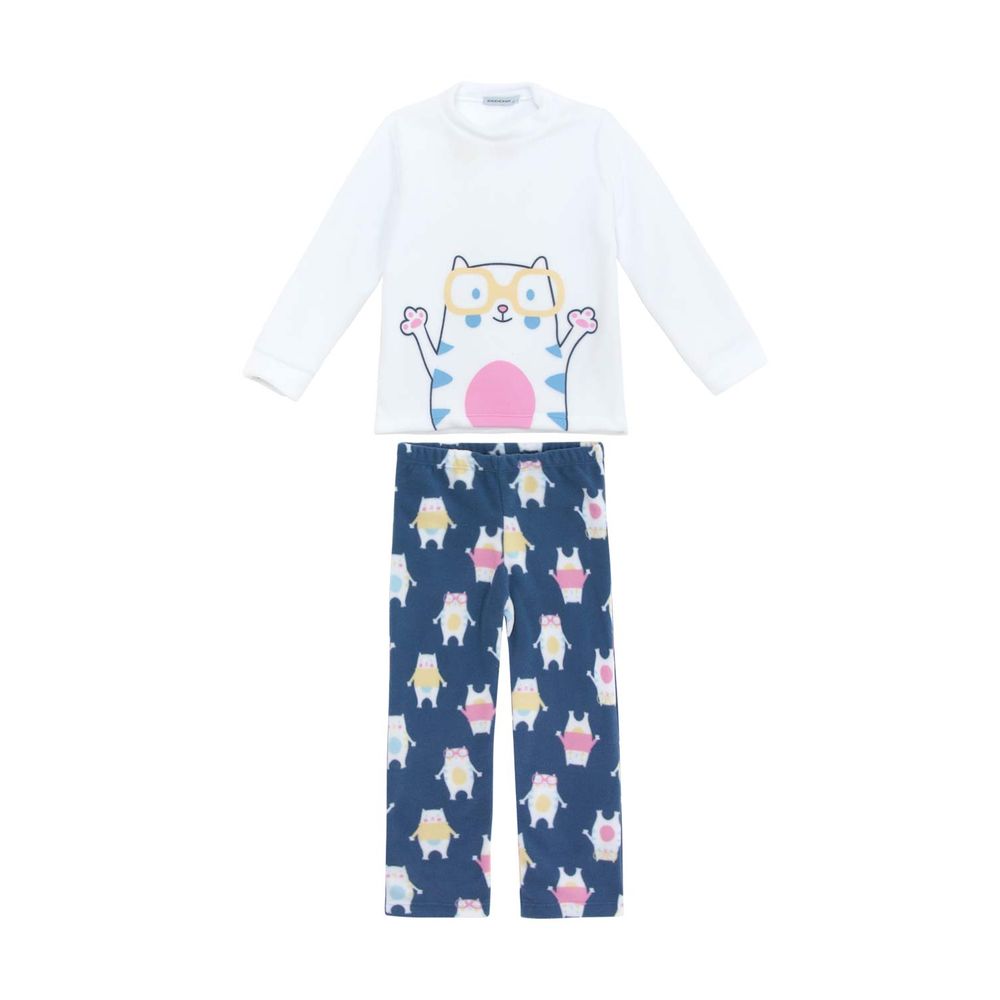 Pijama-Infantil-Feminino-Dedeka-Soft-Gatinho