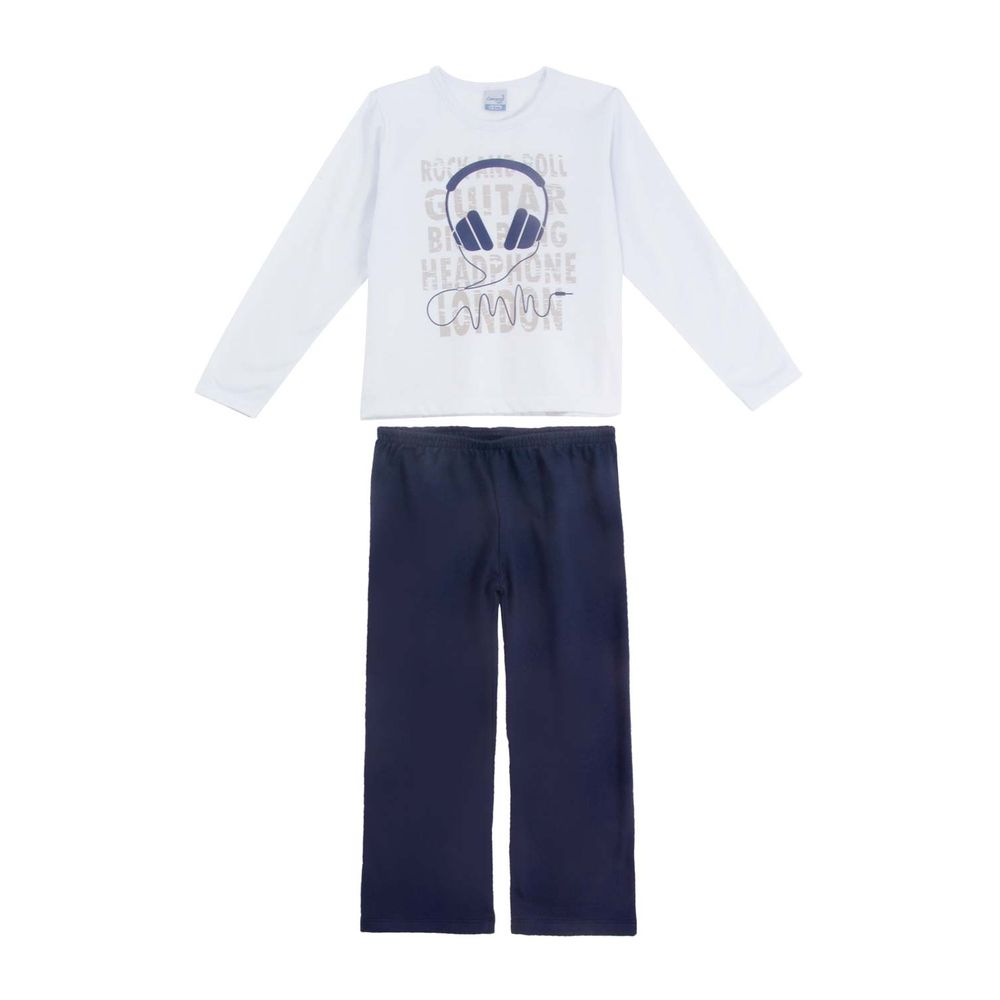 Pijama-Infantil-Masculino-Compose-Moletinho-Fone