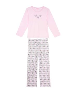 Pijama-Infantil-Feminino-Compose-Longo-Algodao-Cute