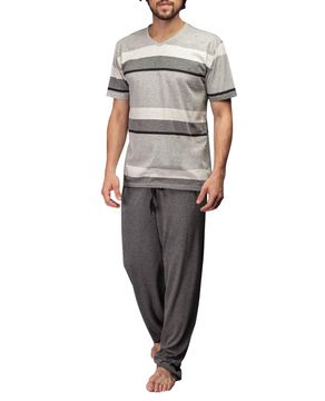Pijama-Masculino-Lua-Lua-Manga-Curta-Listras
