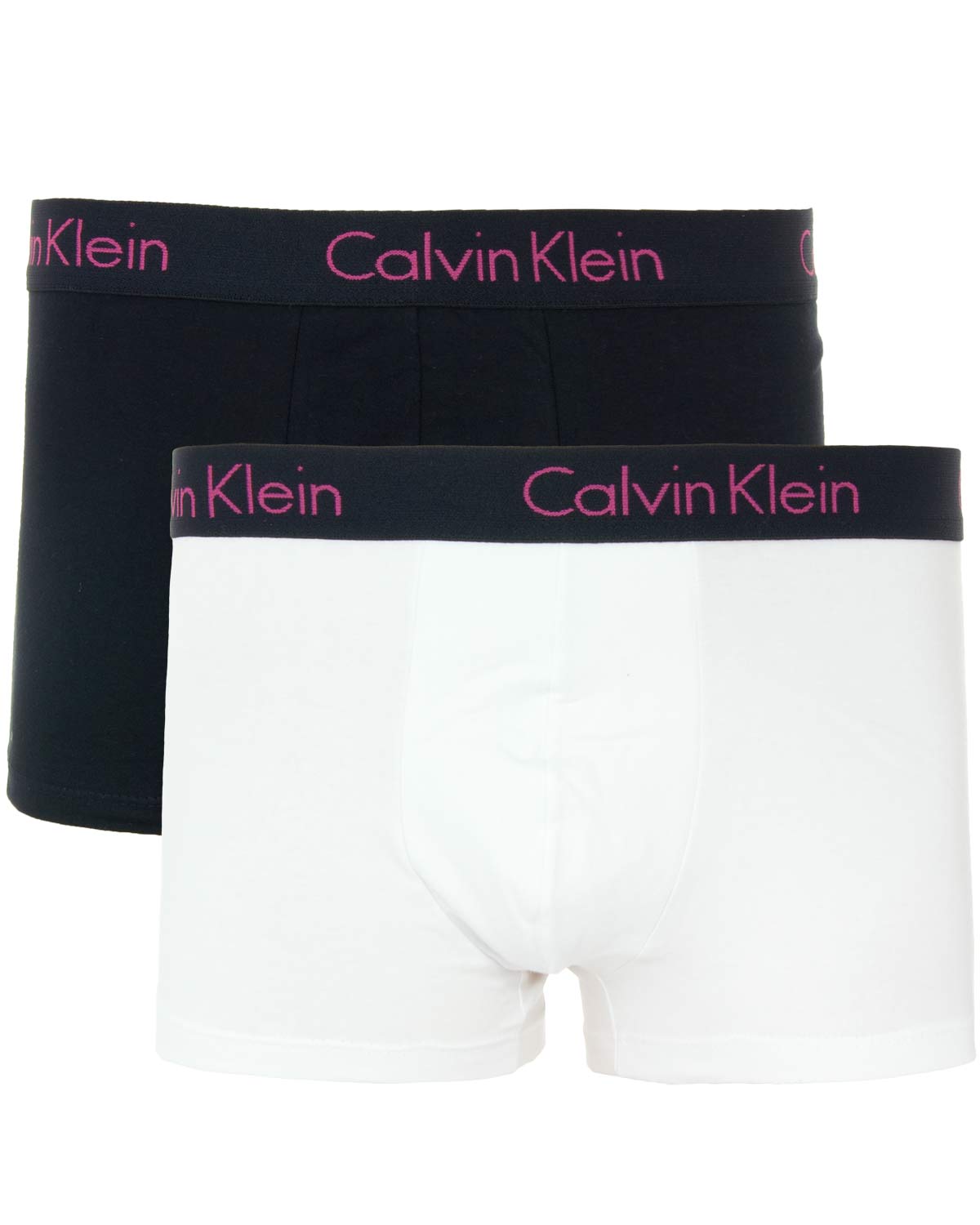 Kit 2 Cuecas Calvin Klein Boxer Algodão Logo Rosa