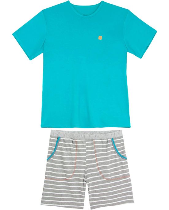 Pijama-Masculino-Recco-Viscolycra-Bermuda-Listras