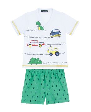 Pijama-Infantil-Masculino-Lua-Cheia-Bermuda-Raios