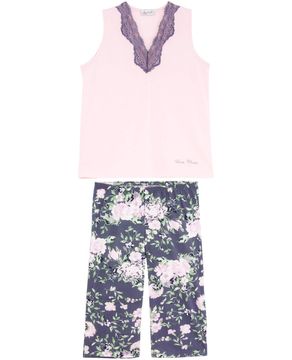 Pijama-Plus-Size-Feminino-Lua-Cheia-Pescador-Floral