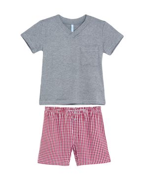 Pijama-Infantil-Masculino-Joge-Viscolycra-Short-Xadrez