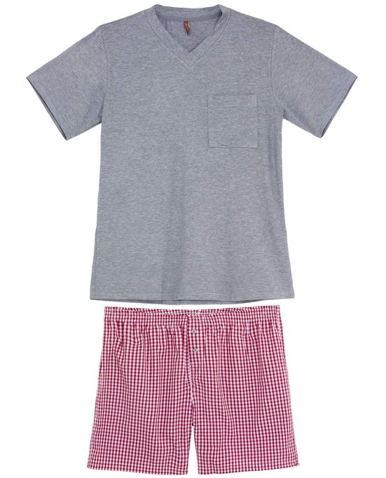 Pijama-Masculino-Joge-Viscolycra-Short-Xadrez