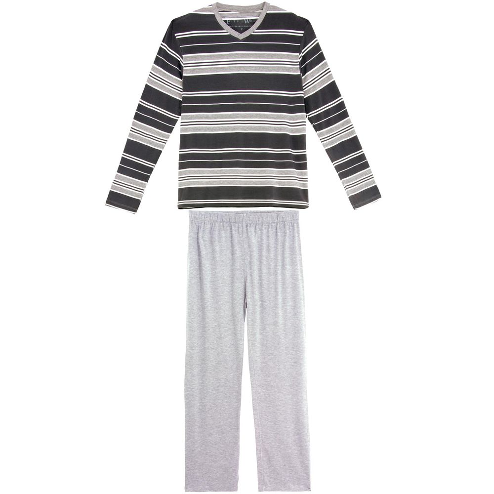 Pijama-Masculino-Fits-Well-Longo-Modal-Listras