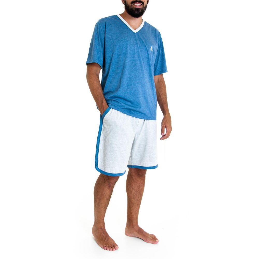 Pijama-Masculino-Lua-Cheia-Bermuda-Mescla