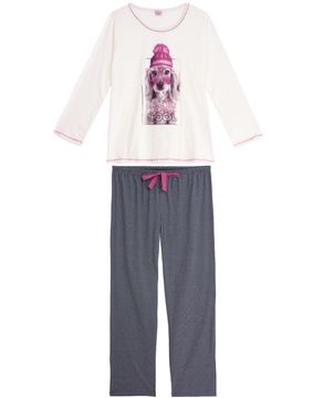 Pijama-Plus-Size-Feminino-Lua-Encantada-Algodao-Cocker