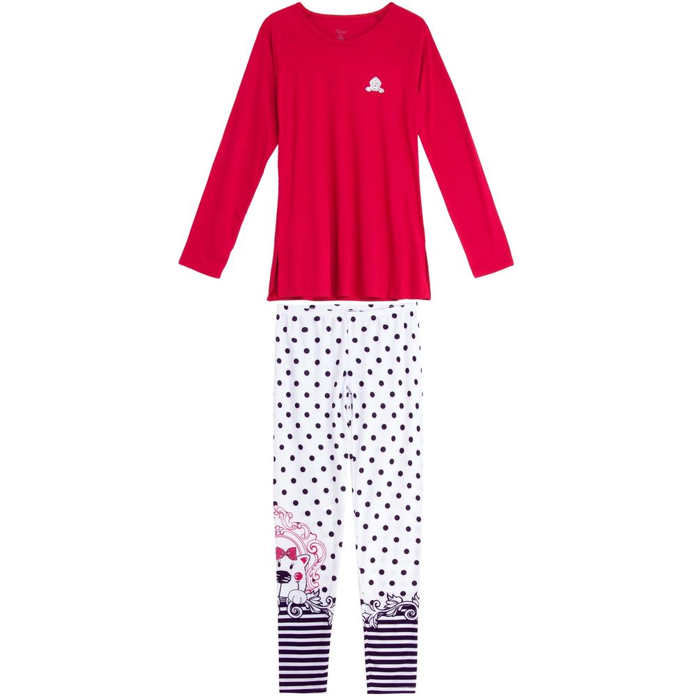 Pijama-Feminino-Recco-Viscolycra-Calca-Poa