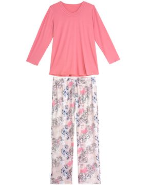 Pijama-Plus-Size-Feminino-Recco-Viscolycra-Floral