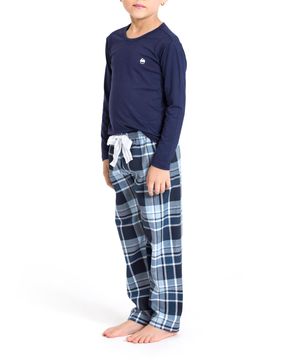 Pijama-Infantil-Feminino-Recco-Viscolycra-Calca-Xadrez