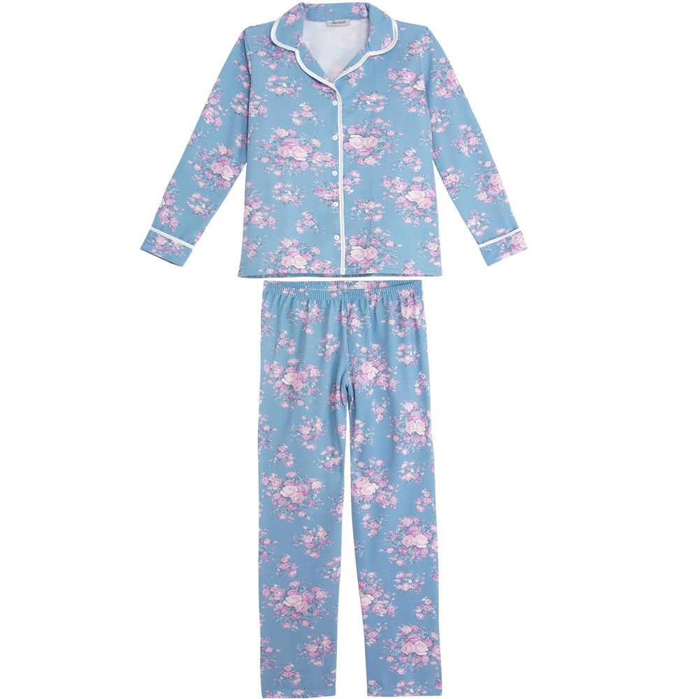 Pijama-Plus-Size-Feminino-Lua-Cheia-Aberto-Floral
