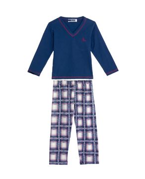 Pijama-Infantil-Masculino-Lua-Cheia-Calca-Xadrez