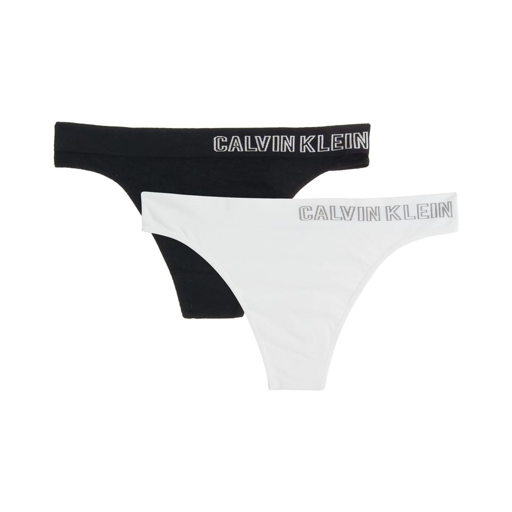 Cueca Calvin Klein Underwear Thong Fio Dental Logo Preta - Compre Agora