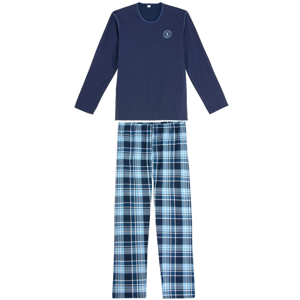 Pijama-Masculino-Recco-Calca-Xadrez-Flanela
