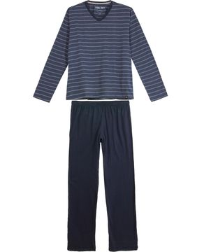 Pijama-Masculino-Laibel-Longo-Algodao-Listras