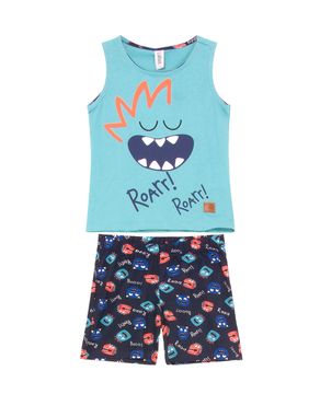 Pijama-Infantil-Masculino-Laibel-Regata-Monstros