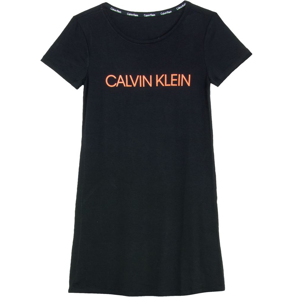 Camisola-Calvin-Klein-Viscolycra-Midi-Logo-Laranja