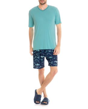 Pijama-Masculino-Tombini-Microfibra-Bermuda-Tubarao