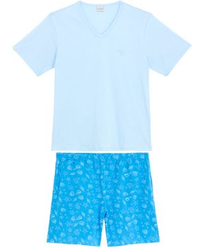 Pijama-Masculino-Lua-Encantada-Algodao-Short-Mar