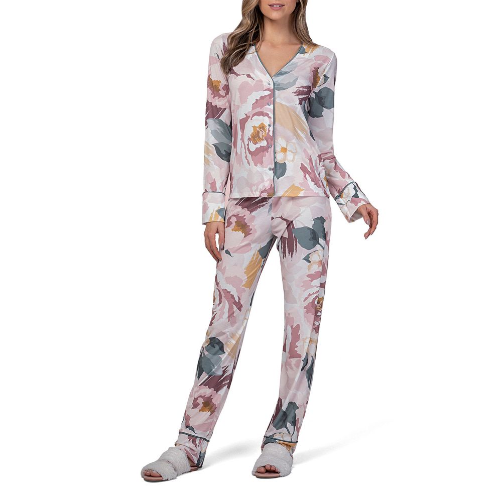 Pijama-Feminino-Lua-Lua-Longo-Aberto-Floral