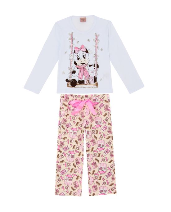 Pijama-Infantil-Feminino-Lua-Encantada-Vaquinha