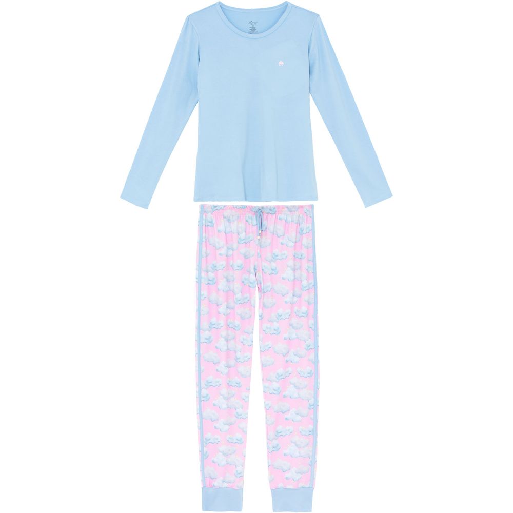 Pijama-Feminino-Recco-Viscolycra-Calca-Nuvens