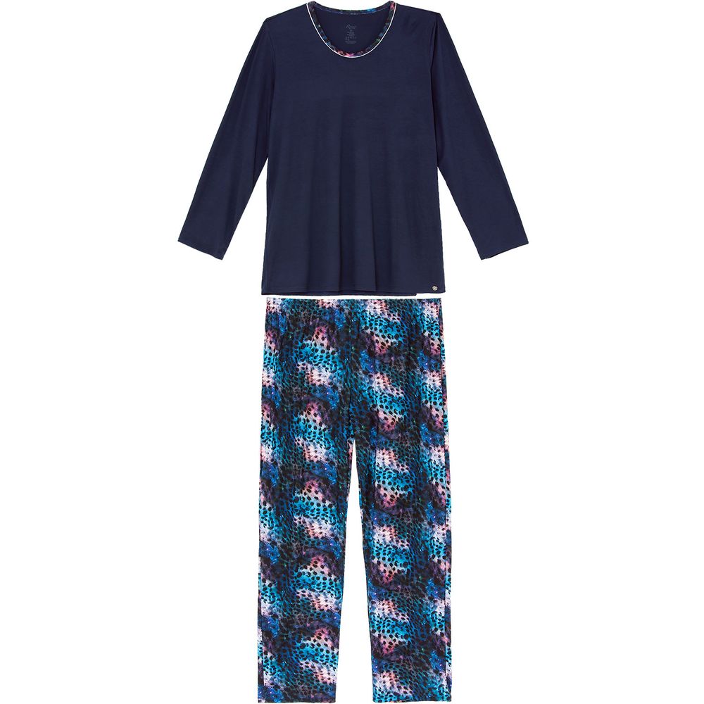 Pijama-Plus-Size-Feminino-Recco-Longo-Viscolycra-Onca