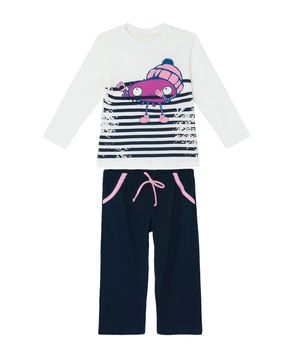 Pijama-Infantil-Feminino-Recco-Algodao-Monstro-Listras
