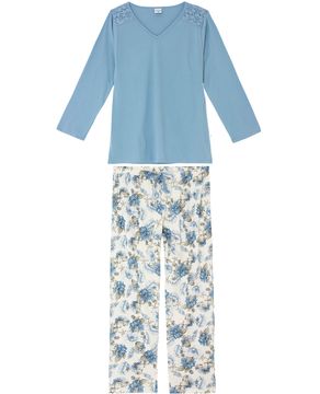 Pijama-Plus-Size-Feminino-Lua-Encantada-Renda-Floral