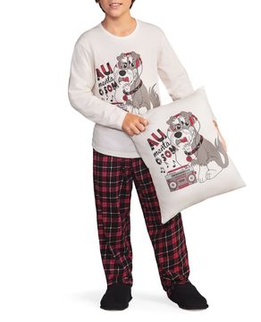 Pijama-Infantil-Masculino-Lua-Encantada-Cachorro-Xadrez