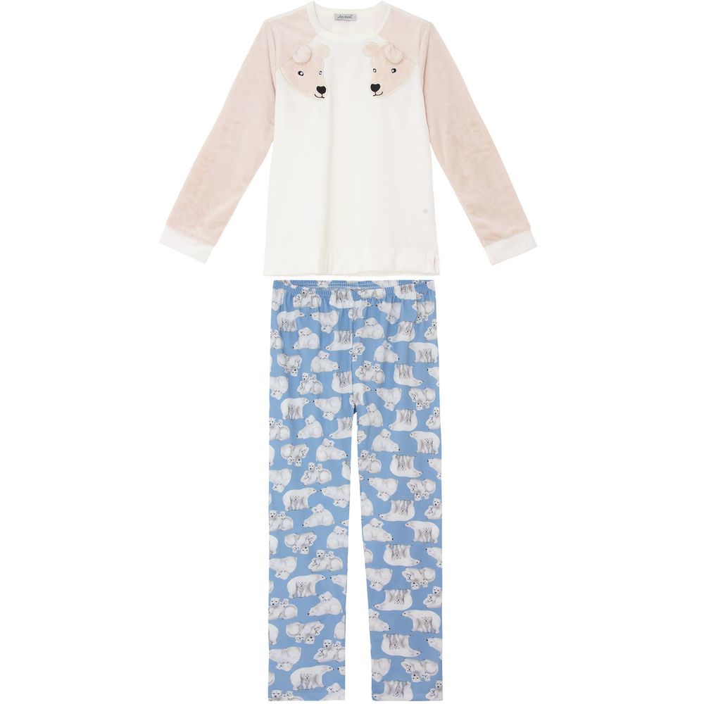 Pijama-Feminino-Lua-Cheia-Moletinho-Ursos-Peluciado